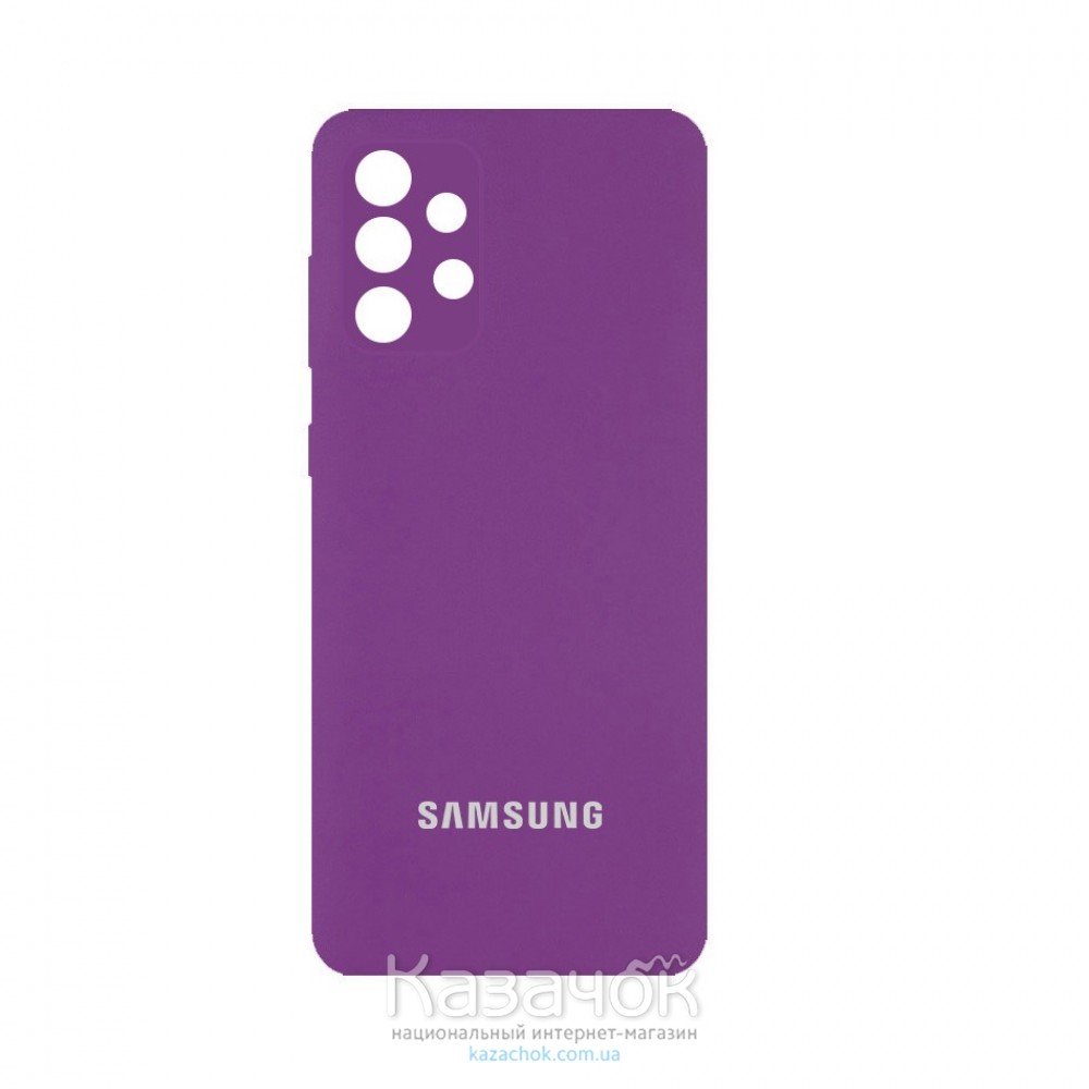 Силиконовая накладка Silicone Case для Samsung A32/A325 2021 Purple