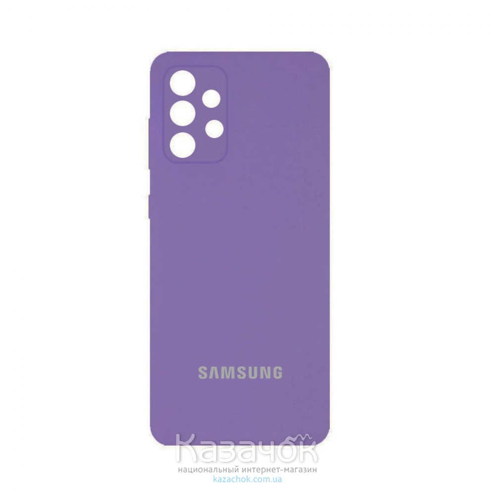 Силиконовая накладка Silicone Case для Samsung A32/A325 2021 Violet
