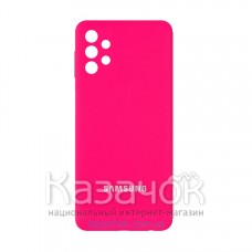 Силиконовая накладка Silicone Case для Samsung A32/A325 2021 Hot Pink