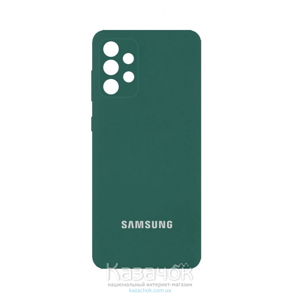 Силиконовая накладка Silicone Case для Samsung A52/A525 2021 Pine Green