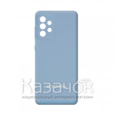 Силиконовая накладка Silicone Case для Samsung A52/A525 2021 Light Blue