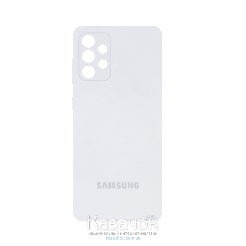 Силиконовая накладка Silicone Case для Samsung A32/A325 2021 White