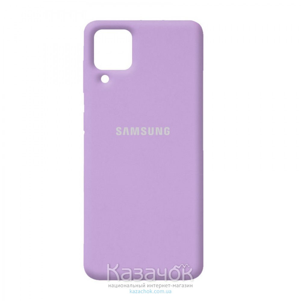 Силиконовая накладка Silicone Case для Samsung A22/A225 2021 Lilac