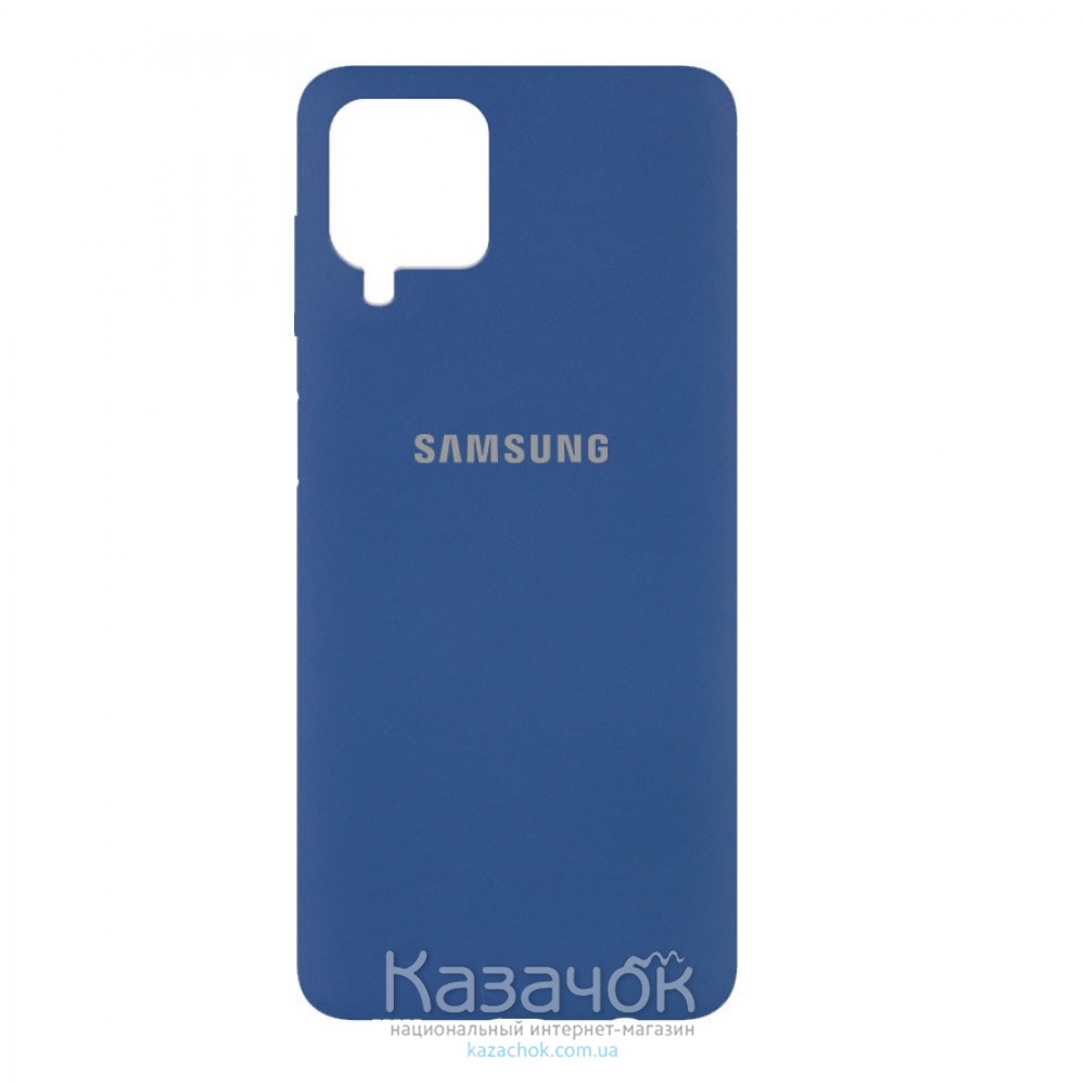 Силиконовая накладка Silicone Case для Samsung A22/A225 2021 Navy Blue