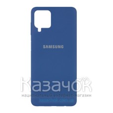 Силиконовая накладка Silicone Case для Samsung A22/A225 2021 Navy Blue