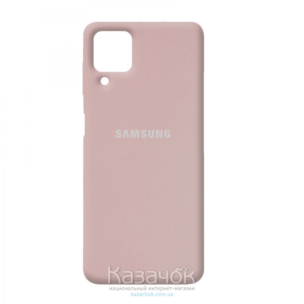 Силиконовая накладка Silicone Case для Samsung A22/A225 2021 Sand Pink
