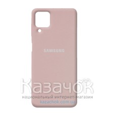 Силиконовая накладка Silicone Case для Samsung A22/A225 2021 Sand Pink