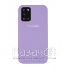 Силиконовая накладка Silicone Case для Samsung A31/A315 2020 Lilac