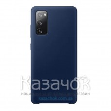 Силиконовая накладка Silicone Case для Samsung S20FE/G780 2020 Navy Blue