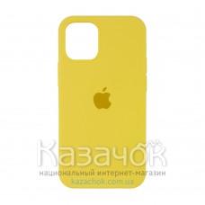 Силиконовая накладка Silicone Case Full для iPhone 13 Yellow