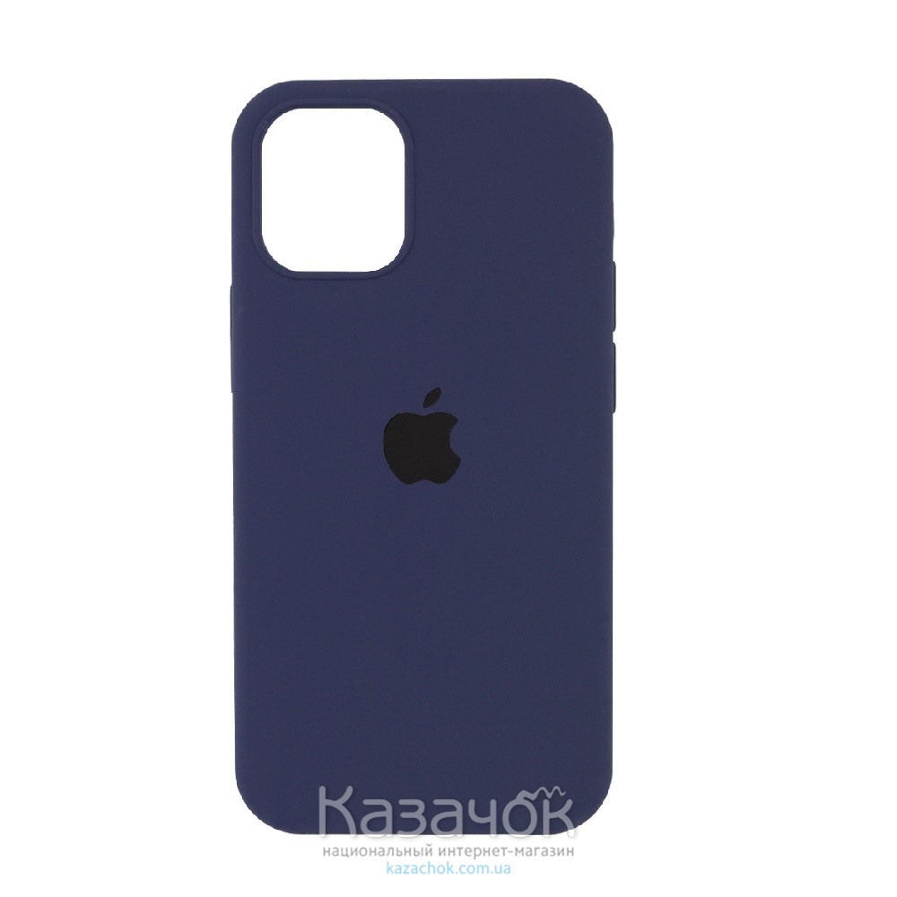Силиконовая накладка Silicone Case Full для iPhone 13 Pro Midnight Blue
