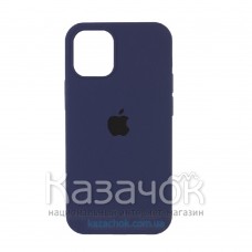 Силиконовая накладка Silicone Case Full для iPhone 13 Pro Max Midnight Blue