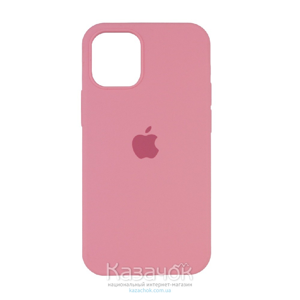 Силиконовая накладка Silicone Case Full для iPhone 13 Pro Max Pink