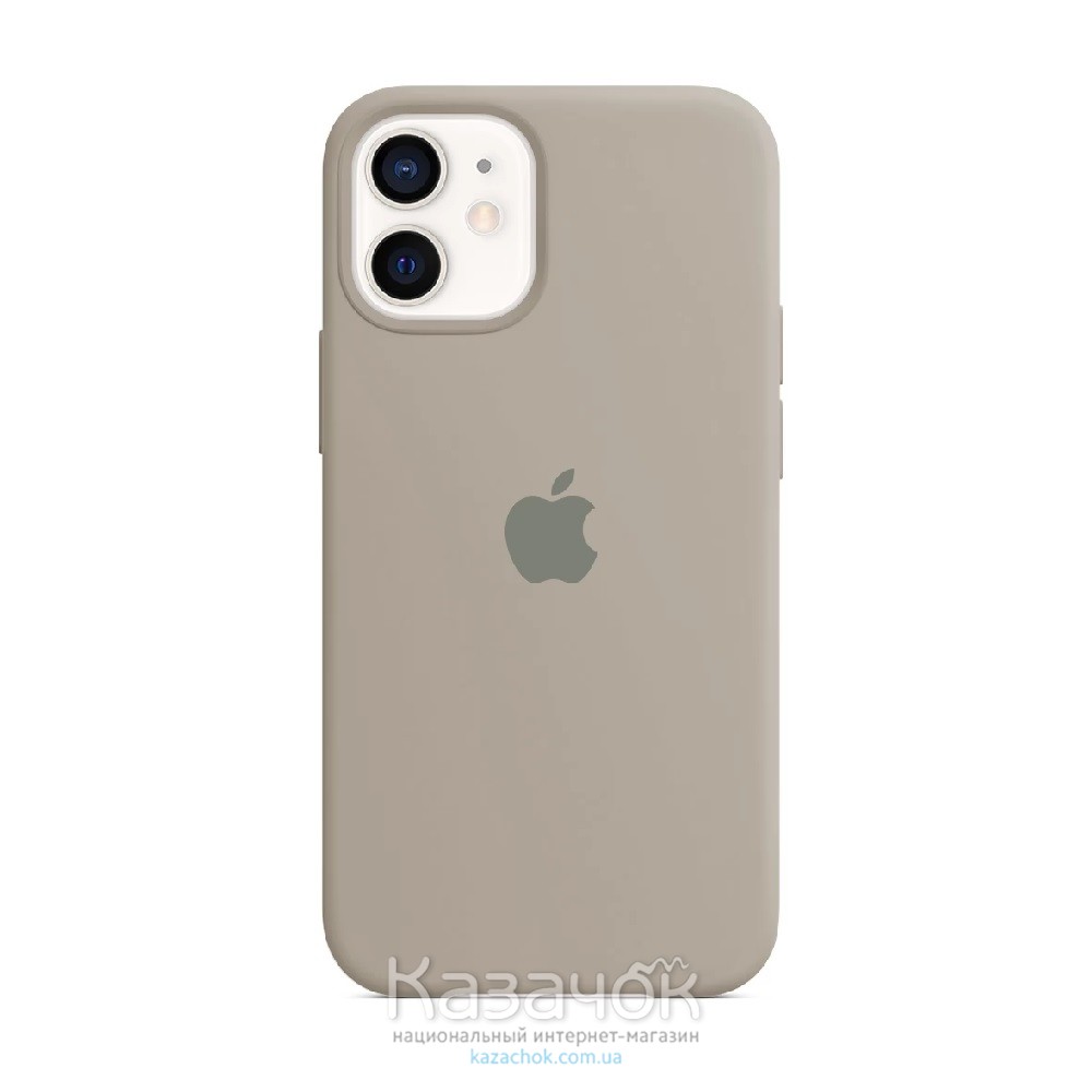Силиконовая накладка Silicone Case Full для iPhone 13 Pro Pebble