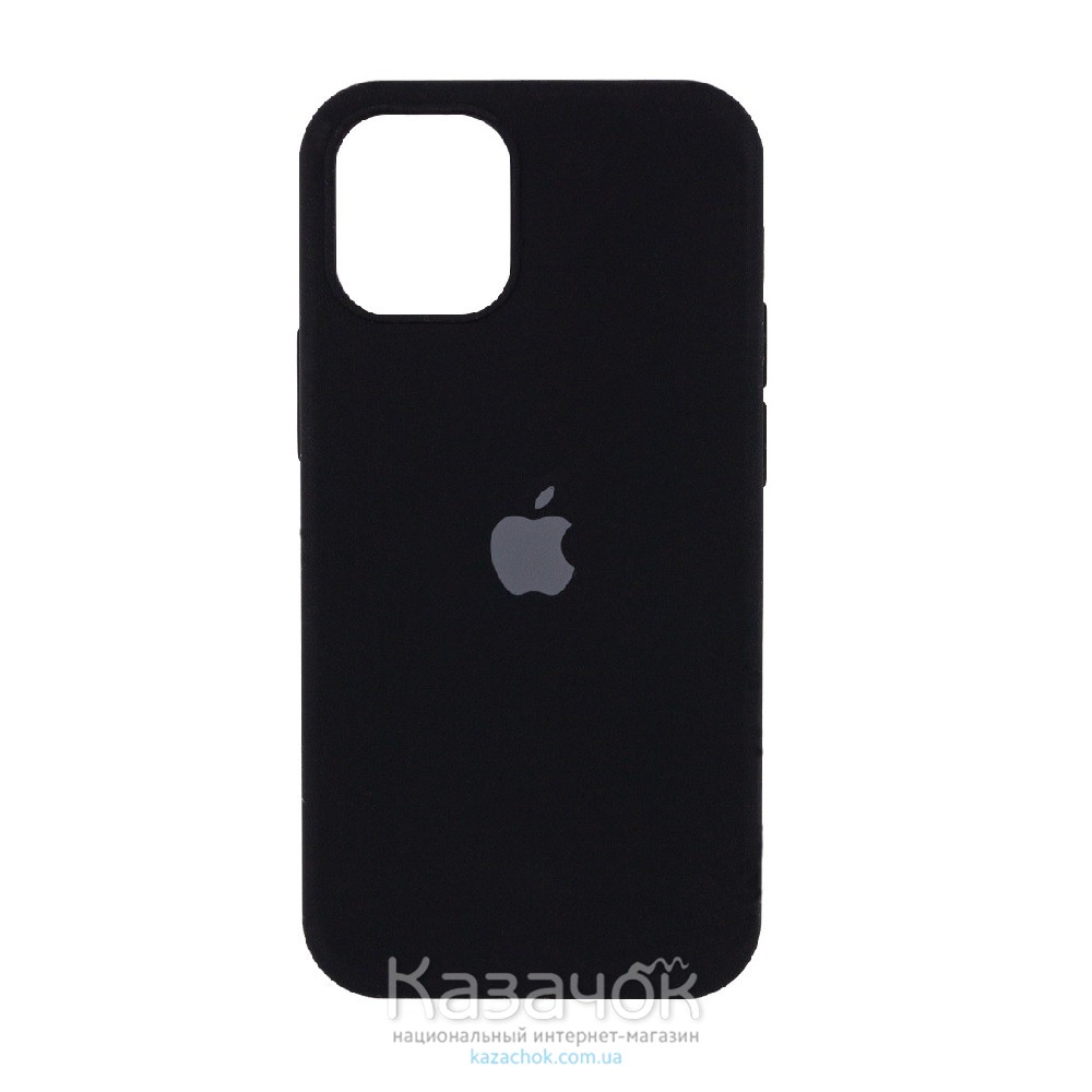 Силиконовая накладка Silicone Case Full для iPhone 13 Black