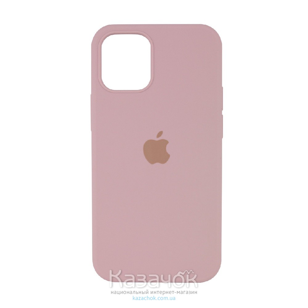 Силиконовая накладка Silicone Case Full для iPhone 13 Pro Max Pink Sand