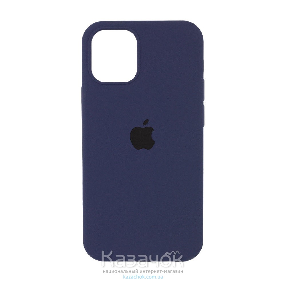 Силиконовая накладка Silicone Case Full для iPhone 13 Pro Max Blue Cobalt