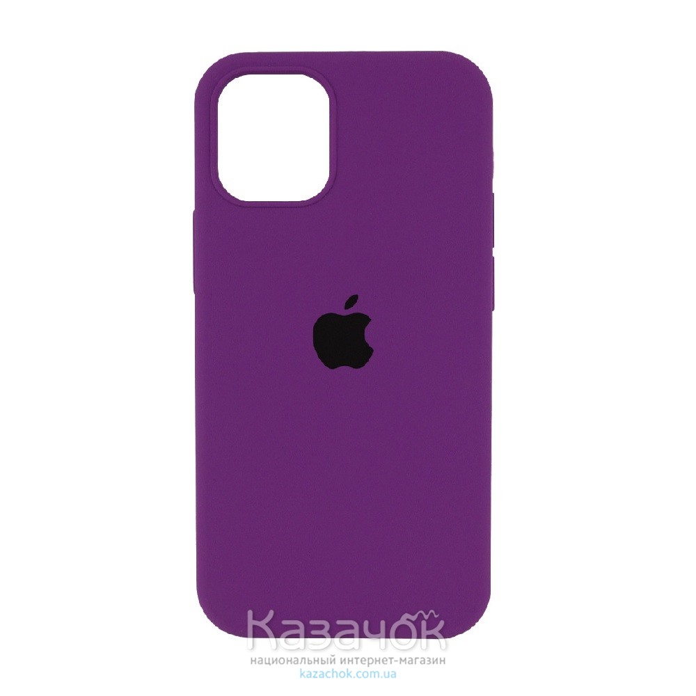 Силиконовая накладка Silicone Case Full для iPhone 13 Pro Max Purple