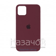 Силиконовая накладка Silicone Case Full для iPhone 13 Pro Max Marsala