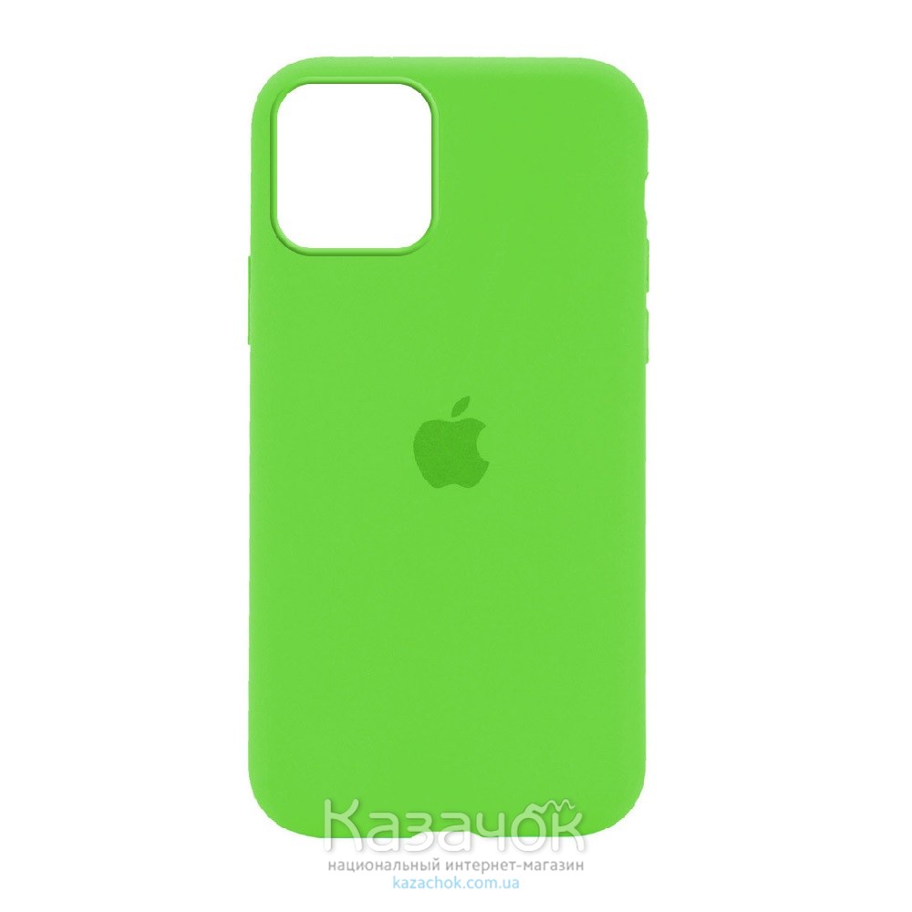 Силиконовая накладка Silicone Case Full для iPhone 13 Pro Max Party Green