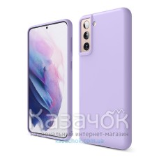 Силиконовая накладка Soft Silicone Case для Samsung S21 2021 Lilac