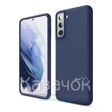 Силиконовая накладка Soft Silicone Case для Samsung S21 2021 Blue