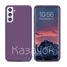 Силиконовая накладка Soft Silicone Case для Samsung S21 Plus 2021 Purple