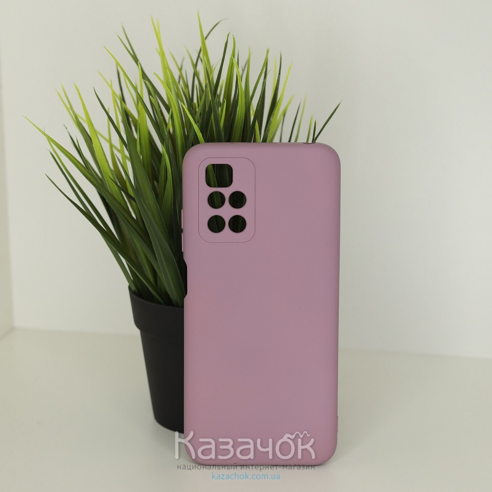 Силиконовая накладка Soft Silicone Case для Xiaomi Redmi 10 Plum