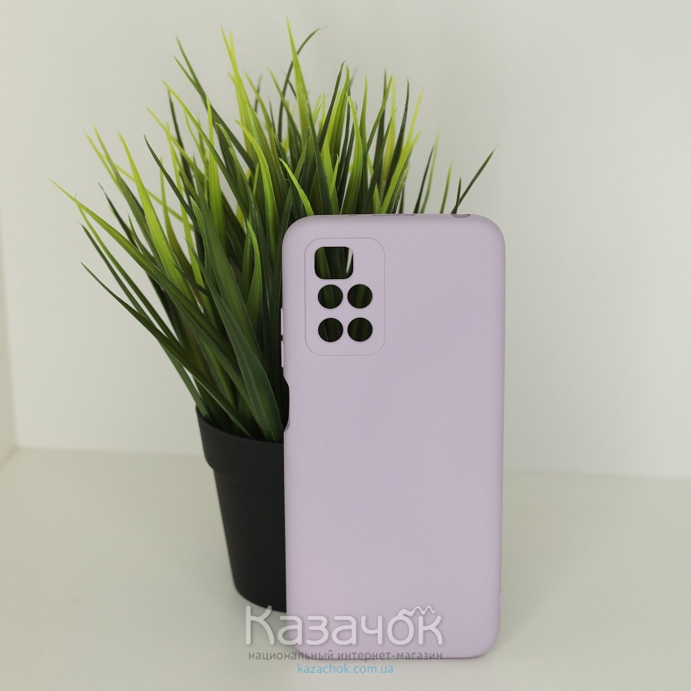 Силиконовая накладка Soft Silicone Case для Xiaomi Redmi 10 Violet