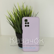 Силиконовая накладка Soft Silicone Case для Xiaomi Redmi 10 Violet