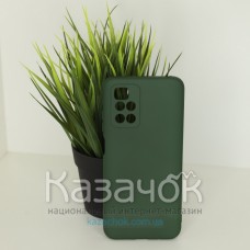 Силиконовая накладка Soft Silicone Case для Xiaomi Redmi 10 Dark Green