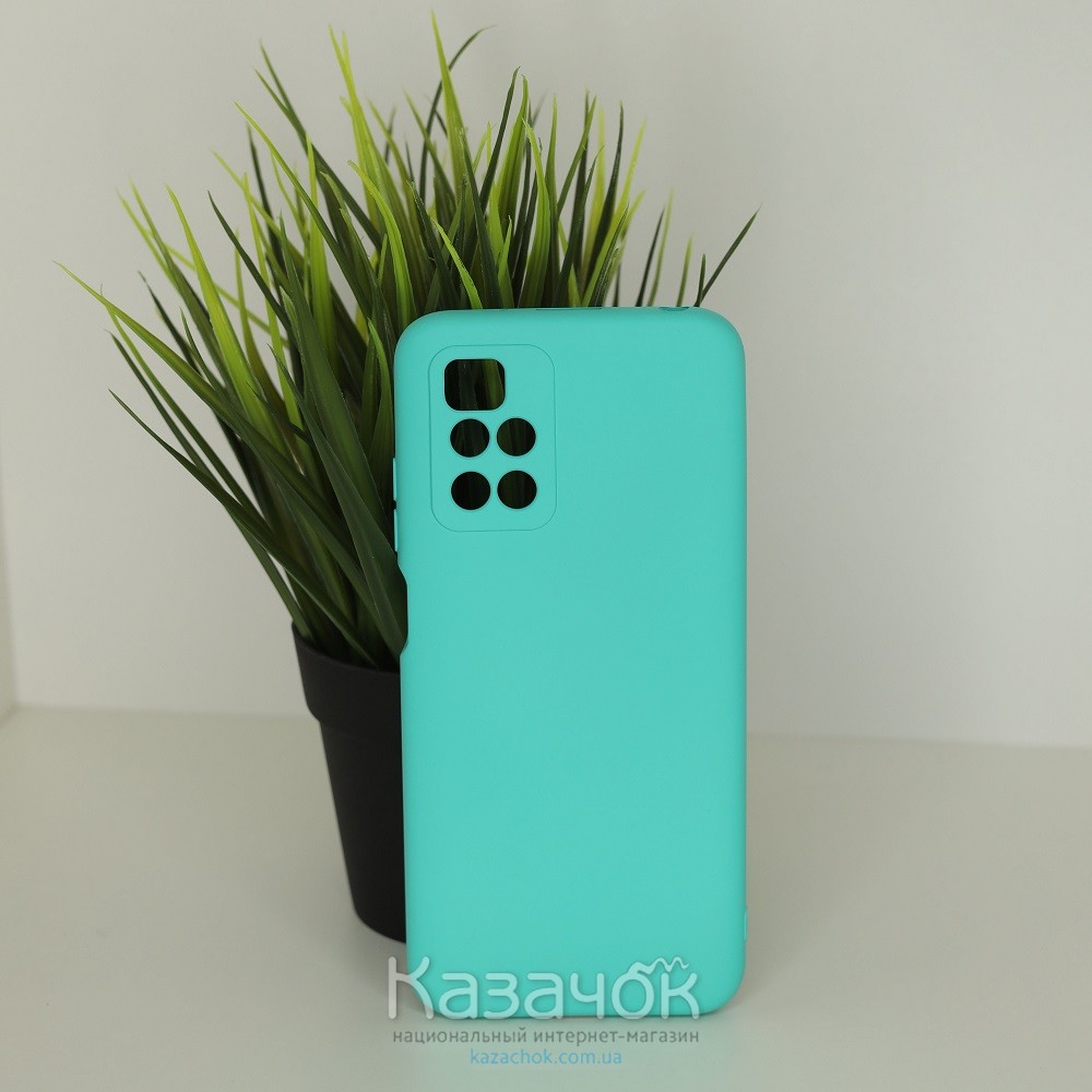 Силиконовая накладка Soft Silicone Case для Xiaomi Redmi 10 Turquoise