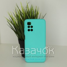 Силиконовая накладка Soft Silicone Case для Xiaomi Redmi 10 Turquoise