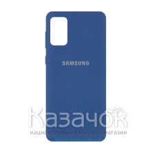 Силиконовая накладкa Silicone Case для Samsung A03s/A037 2021 Navy Blue