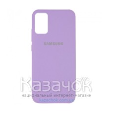 Силиконовая накладкa Silicone Case для Samsung A03s/A037 2021 Lilac