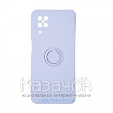 Силиконовая накладка Ring Case для Samsung A12/A127 2021 Purple