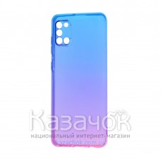 Силиконовая накладка Gradient Desing для Samsung A31/A315 2020 Blue/Pink