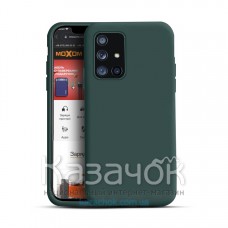 Силиконовая накладка Soft Silicone Case для Samsung M52/M525 2021 Dark Green