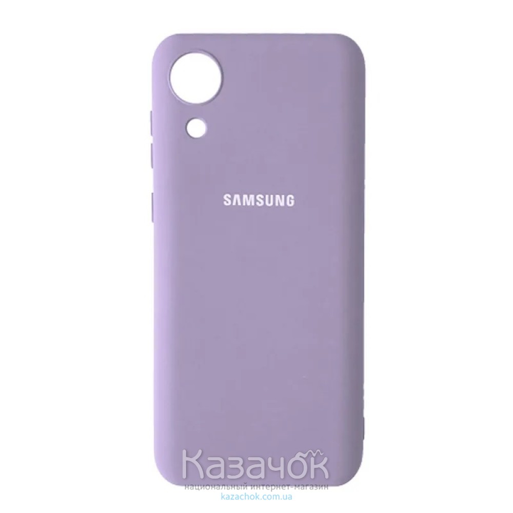 Силиконовая накладка Silicone Case для Samsung A03 Core/A032 2022 Violet