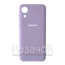 Силиконовая накладка Silicone Case для Samsung A03 Core/A032 2022 Violet