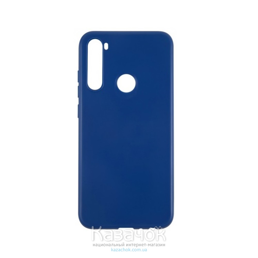 Силиконовая накладка Silicone Case для Samsung A21 2020 A215 Dark Blue