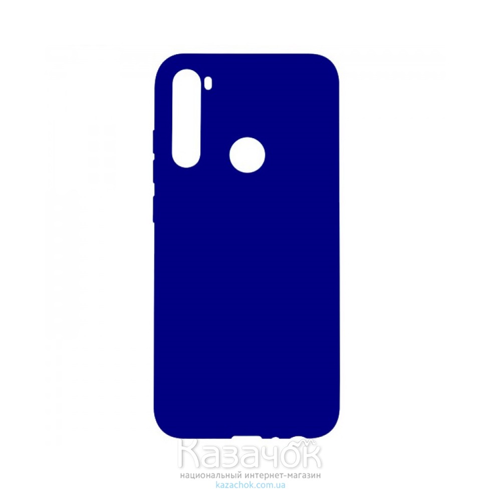 Силиконовая накладка Silicone Case для Samsung A21 2020 A215 Navy Blue