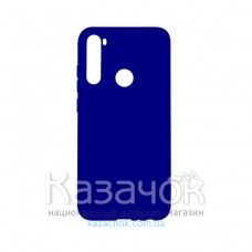 Силиконовая накладка Silicone Case для Samsung A21 2020 A215 Navy Blue