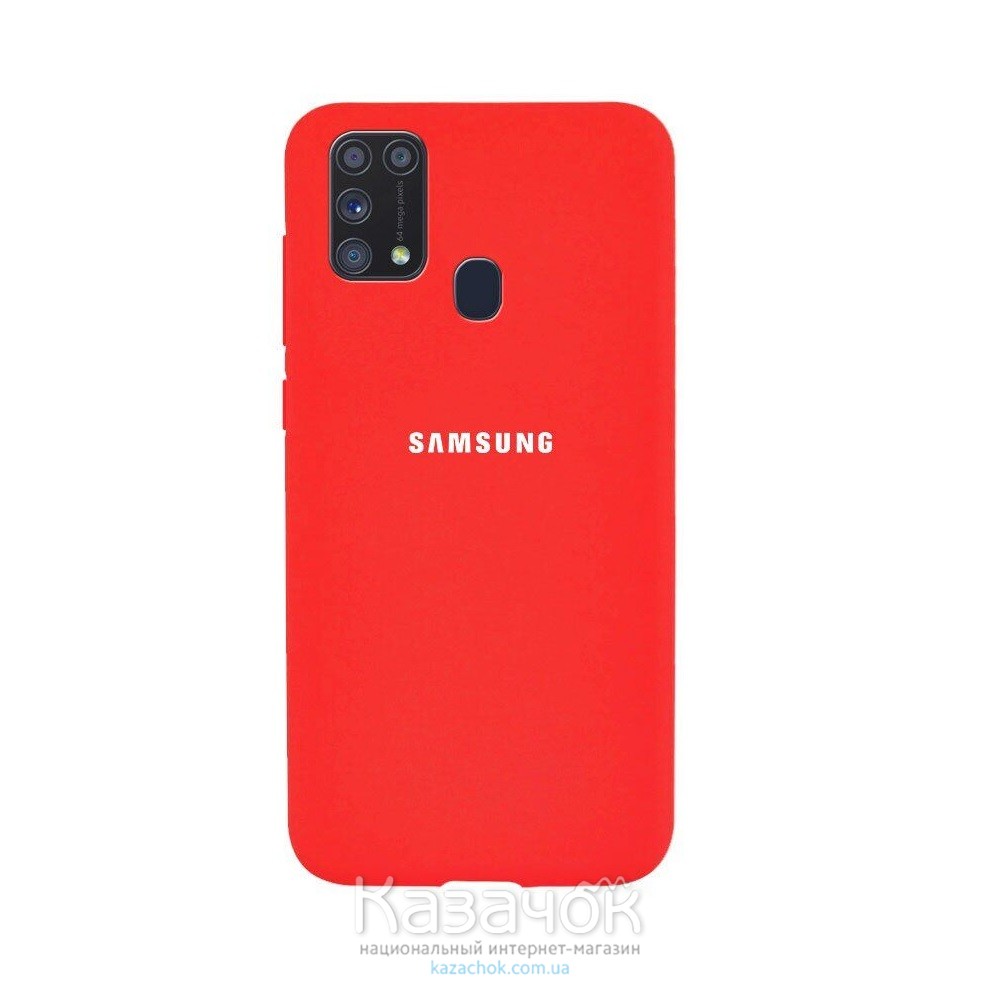 Силиконовая накладка Silicone Case для Samsung M31 2020 M315 Hot Orange