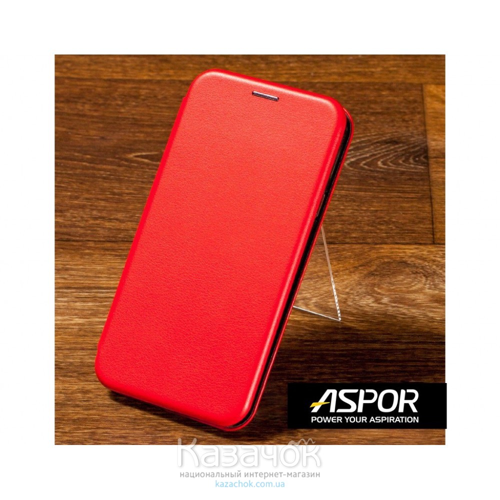 Чехол-книжка Aspor для Samsung A10 2019 A105 Leather Red