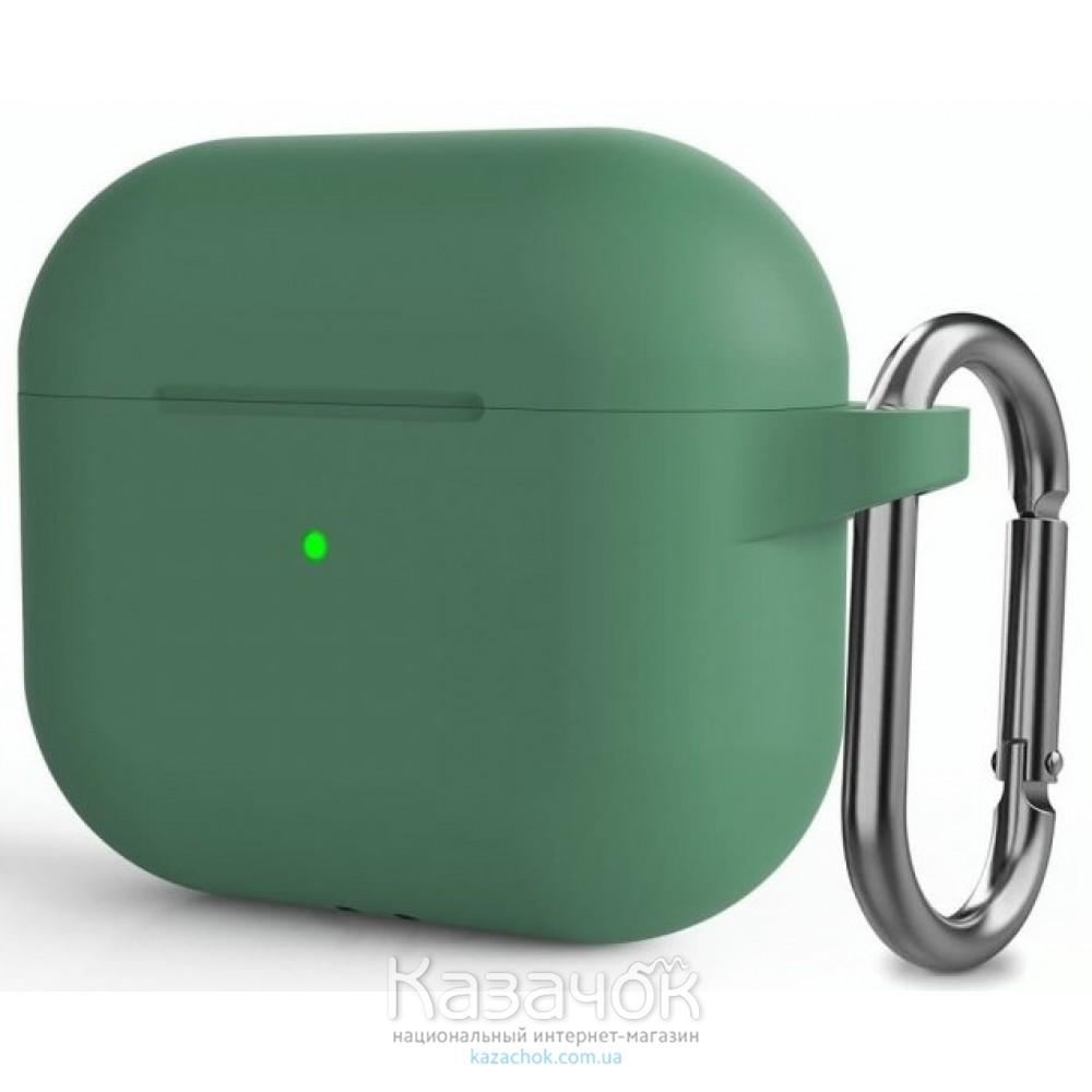 Чехол для наушников Silicon Case Apple AirPods3 Forest Green