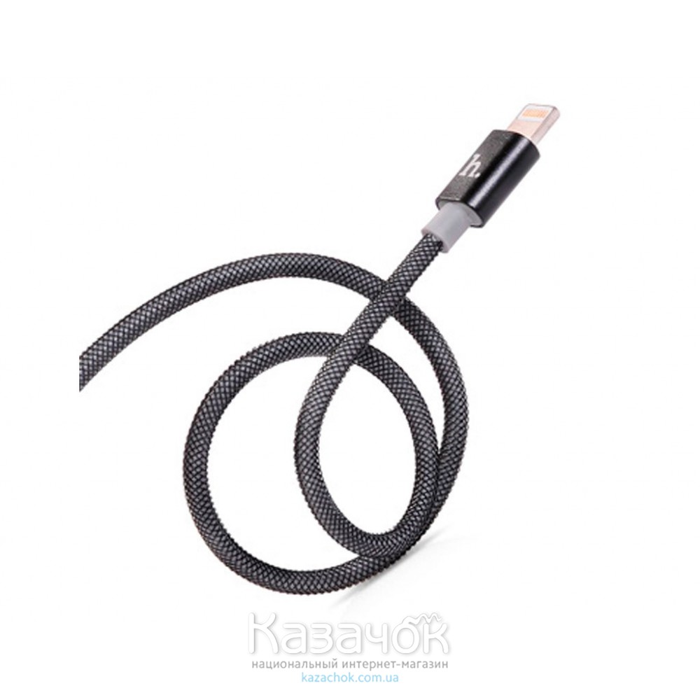 USB-кабель HOCO UPL09 Metal Carbon Lightning Black