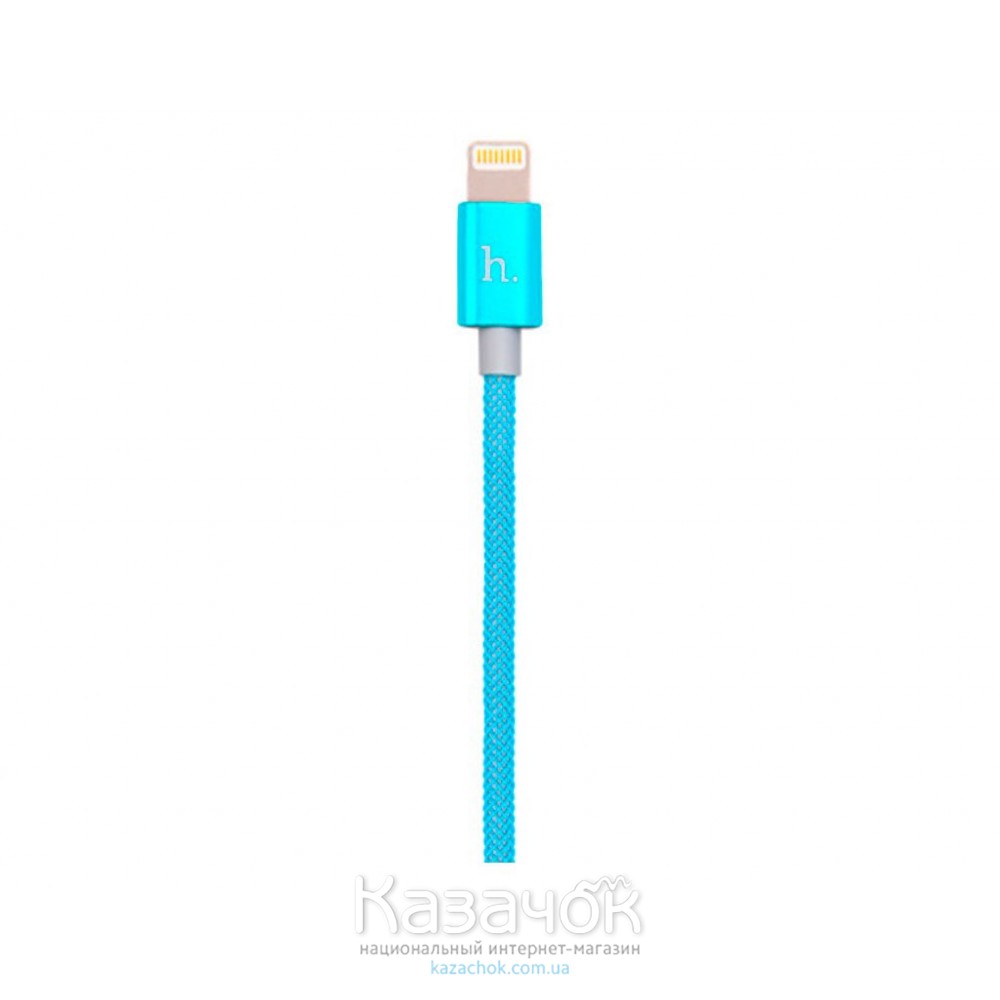 USB-кабель HOCO UPL09 Metal Carbon Lightning Blue