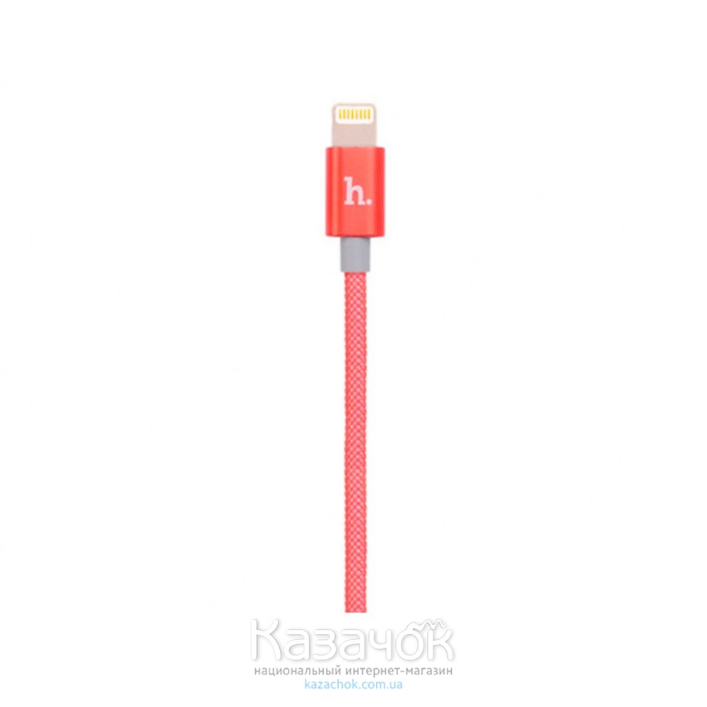USB-кабель HOCO UPL09 Metal Carbon Lightning Red