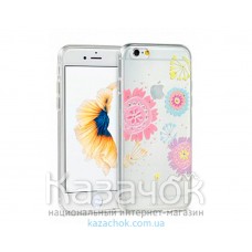 Силиконовая накладка iPhone 6/6S Remax Flower Series Daisy (2-0138)